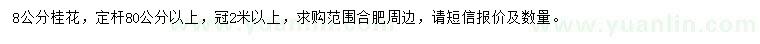 求購(gòu)8公分桂花