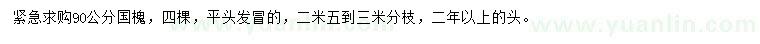 求購90公分國槐