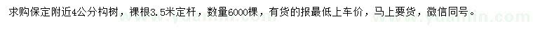 求購(gòu)4公分構(gòu)樹