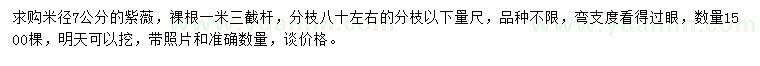 求購(gòu)米徑7公分紫薇