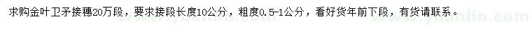 求購(gòu)金葉衛(wèi)矛接穗
