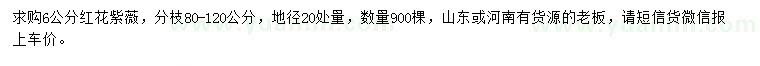 求購地徑20量6公分紅花紫薇