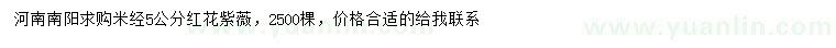 求購米徑5公分紅花紫薇