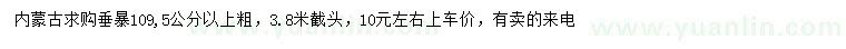 求購(gòu)5公分以上垂暴109
