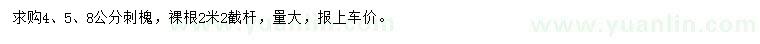 求購(gòu)4、5、8公分刺槐