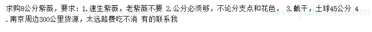 求購8公分紫薇