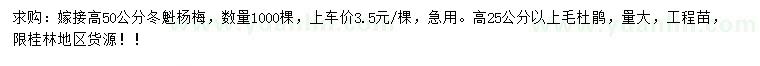 求購高50公分冬魁楊梅、25公分以上毛杜鵑