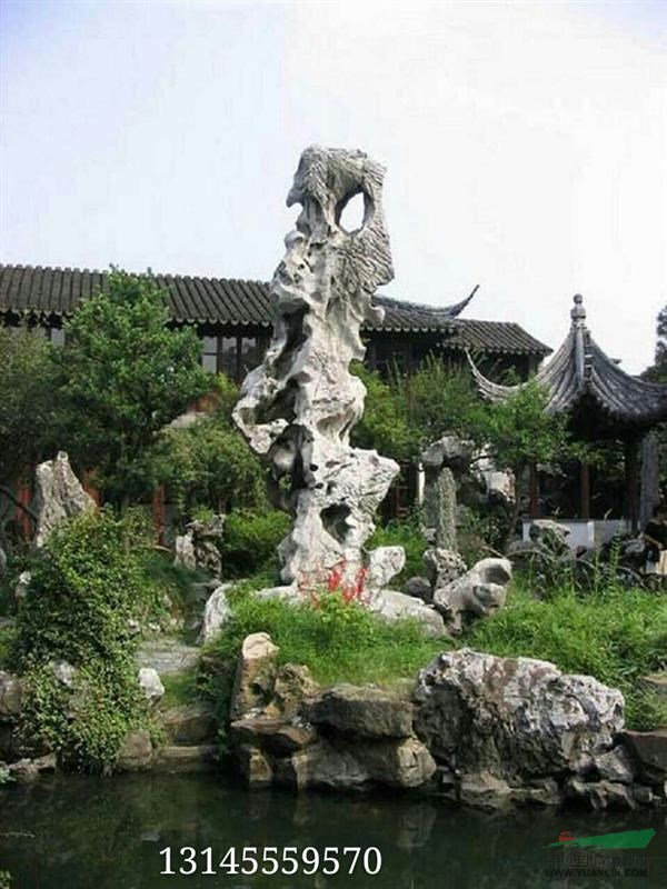 太湖石庭院石景图片