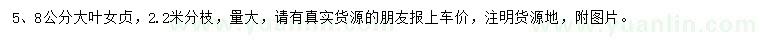 求購5、8公分大葉女貞