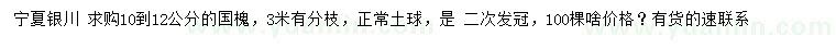 求購10-12公分國槐
