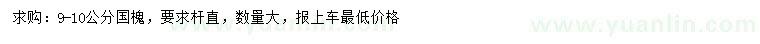求購9-10公分國槐