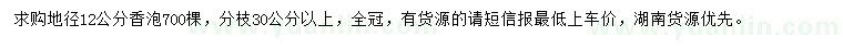 求購地徑12公分香泡