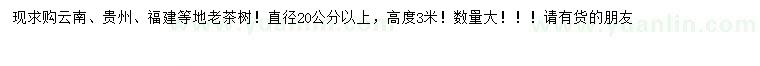 求購20公分以上茶樹