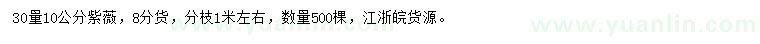 求購(gòu)30量10公分紫薇