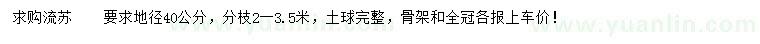 求購地徑40公分流蘇