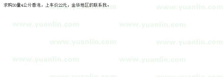求購30量4公分香泡