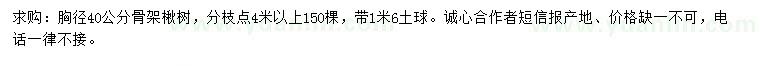 求購胸徑40公分骨架楸樹