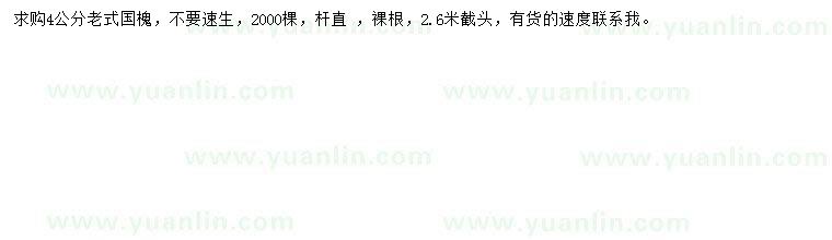 求購4公分老式國槐