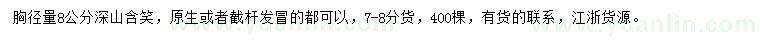 求購胸徑8公分深山含笑
