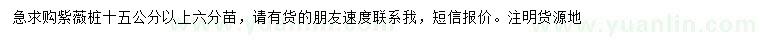 求購15公分以上紫薇樁