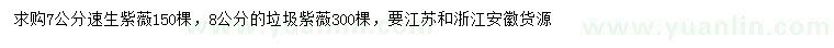 求購求購7公分速生紫薇、8公分垃圾紫薇