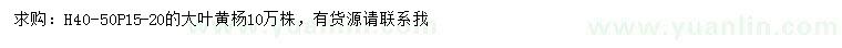求購(gòu)高40-50公分大葉黃楊