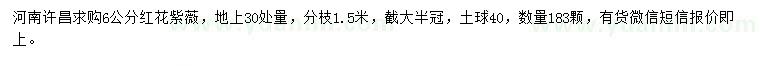 求購(gòu)地上30處量6公分紅花紫薇