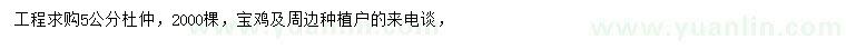 求購5公分杜仲