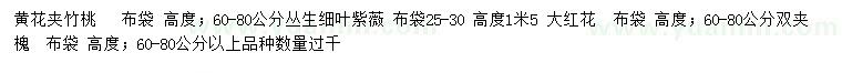 求購黃花夾竹桃、叢生細(xì)葉紫薇、大紅花等