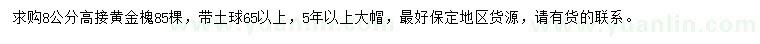 求購8公分高接黃金槐
