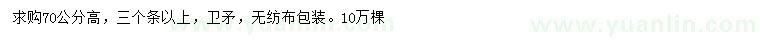 求購(gòu)高70公分衛(wèi)矛