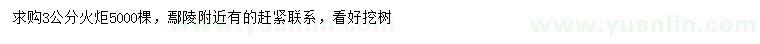 求購(gòu)3公分火炬