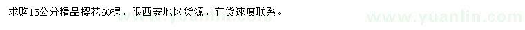 求購(gòu)15公分精品櫻花