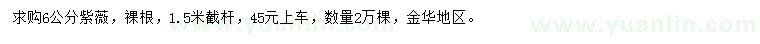 求購6公分紫薇