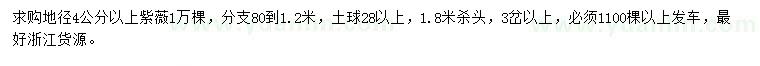 求購地徑4公分以上紫薇