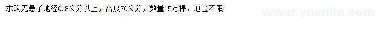 求購(gòu)地徑0.8公分以上無(wú)患子