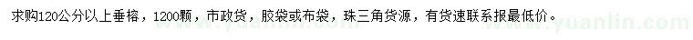 求購(gòu)120公分以上垂榕
