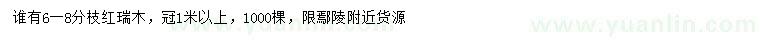 求購6-8分枝紅瑞木
