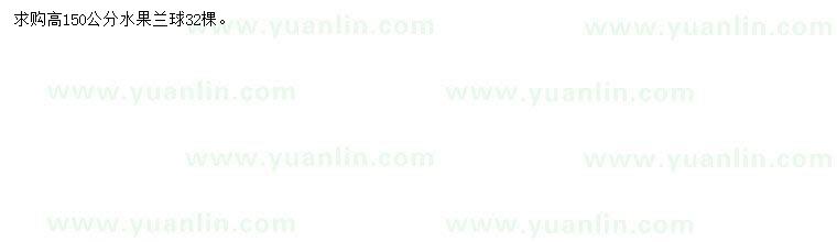 求購(gòu)高150公分水果蘭球