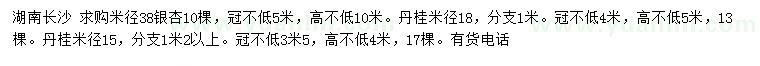 求購米徑38公分銀杏、米徑15、18公分丹桂