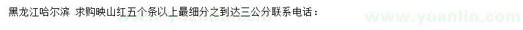 求購映山紅