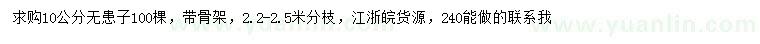 求購10公分無患子
