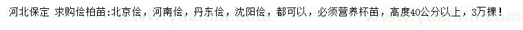 求購北京儈、河南儈、丹東儈等