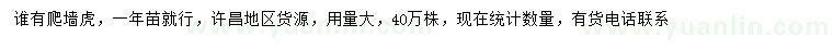 求購爬墻虎