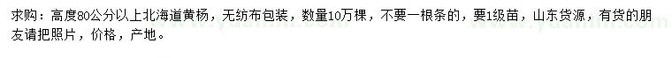 求購高度80公分以上北海道黃楊