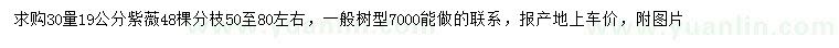 求購30量19公分紫薇