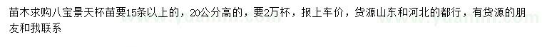 求購(gòu)高20公分八寶景天