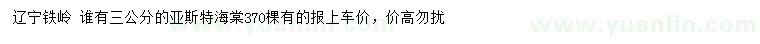 求購3公分亞斯特海棠