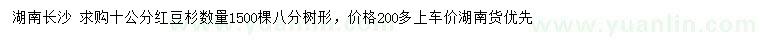 求購(gòu)10公分紅豆杉