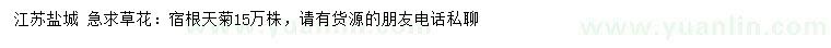 求購宿根天菊
